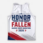 Veteran Running 26.2 The Marine Corp Race Day Running Tank Top