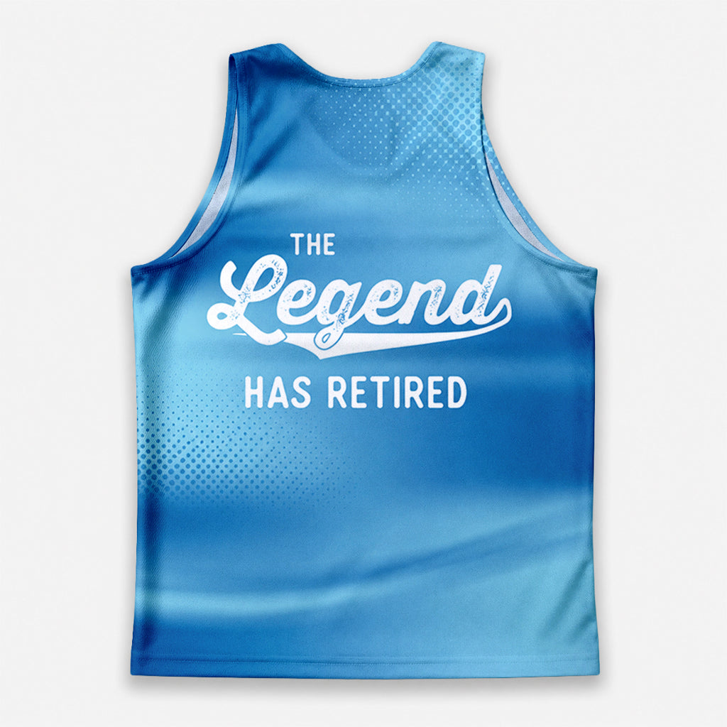 Retirement Running Tank Top The Legend Has Retired Running Singlet for Men and Women