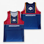 Patriotic Tech Running Tank Top - Mississippi State Pride Running Singlet