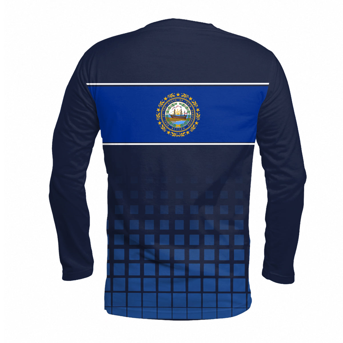 New Hampshire State Pride Long Sleeve Running T-Shirt