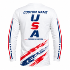 Custom Name Freedom Stride Running Long Sleeve Shirt