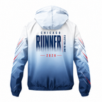 Custom Name Chicago Minimal Gradient Running Windbreaker Jacket