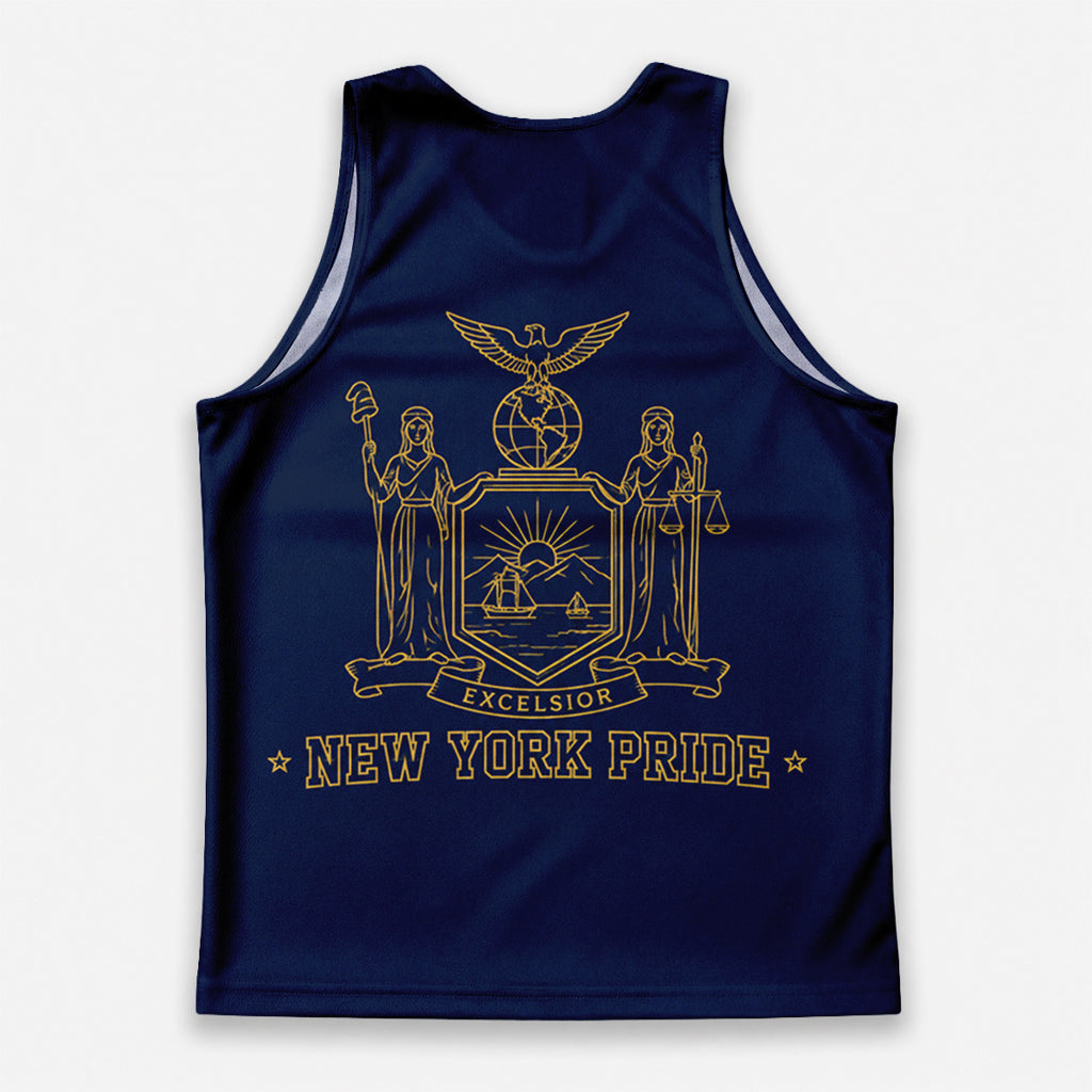 NY Flag Navy Classic New York Running Tank Top