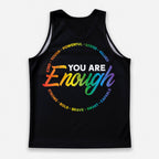 LGBT Pride Running Tank Top You Are Enough Running Singlet for Men and Women