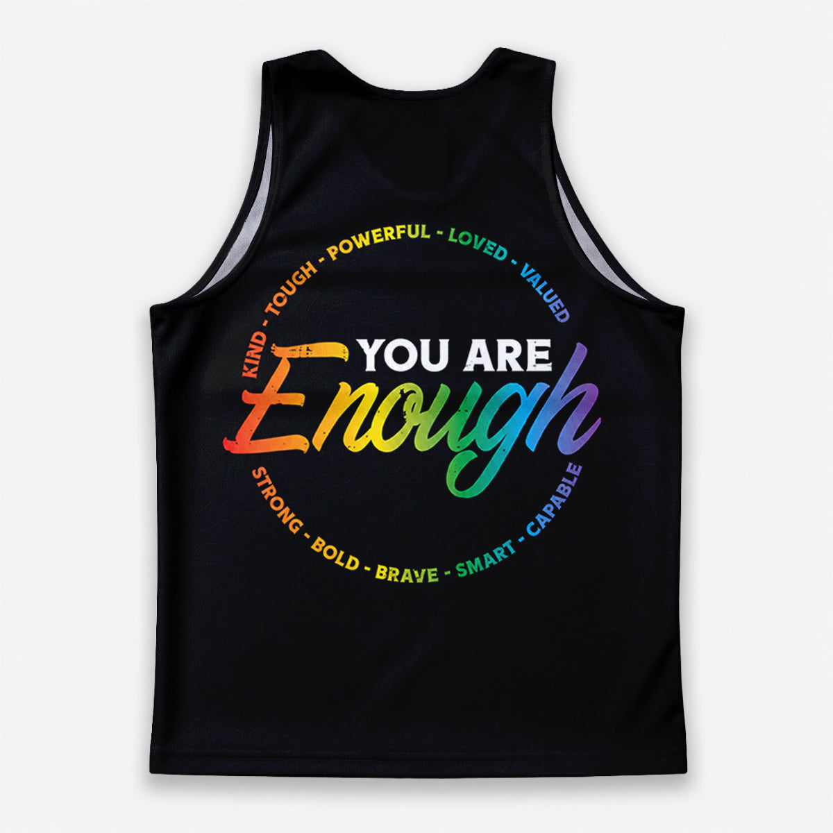 LGBT Pride Running Tank Top You Are Enough Running Singlet for Men and Women