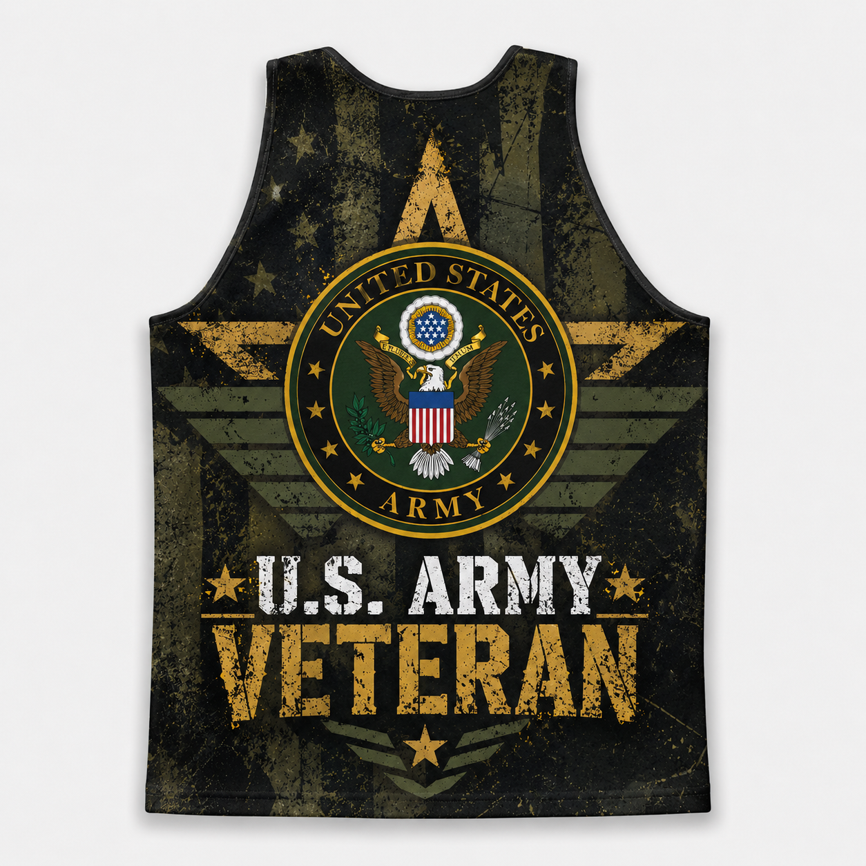 Veteran Running Tank Top - US Army Veteran V6 Tech Singlet