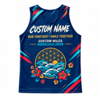 Custom Name Miles Japanese Matsuri Aloha Running Tank Top