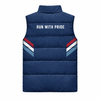 Minimal Freedom Stripes Sleeveless Running Puffer Jacket