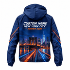 Custom Name Brooklyn Bridge Night Run Running Windbreaker Jacket