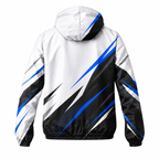 Custom Name State Sharp Contrast Sprint Running Windbreaker Jacket