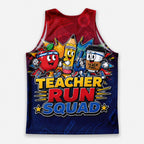Teacher Running Tank Top Teacher Racing Squad Tech Running Singlet