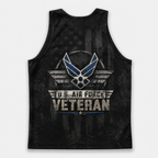 Veteran Running Tank Top - US Air Force Veteran V5 Tech Singlet