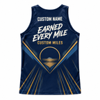 Custom Name Miles Honolulu Gold Finisher Running Tank Top