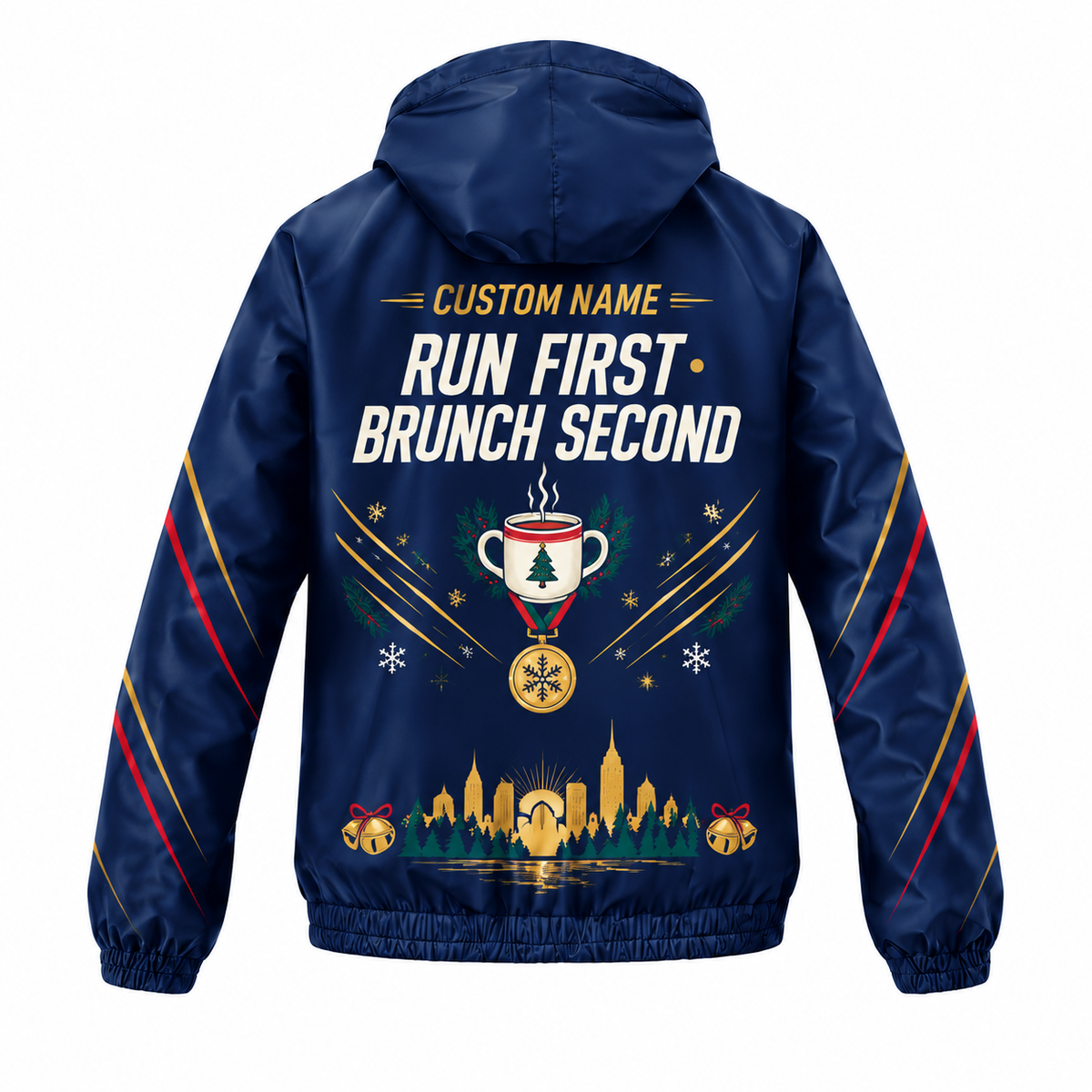 Custom Name Bells Before Breakfast Running Windbreaker Jacket
