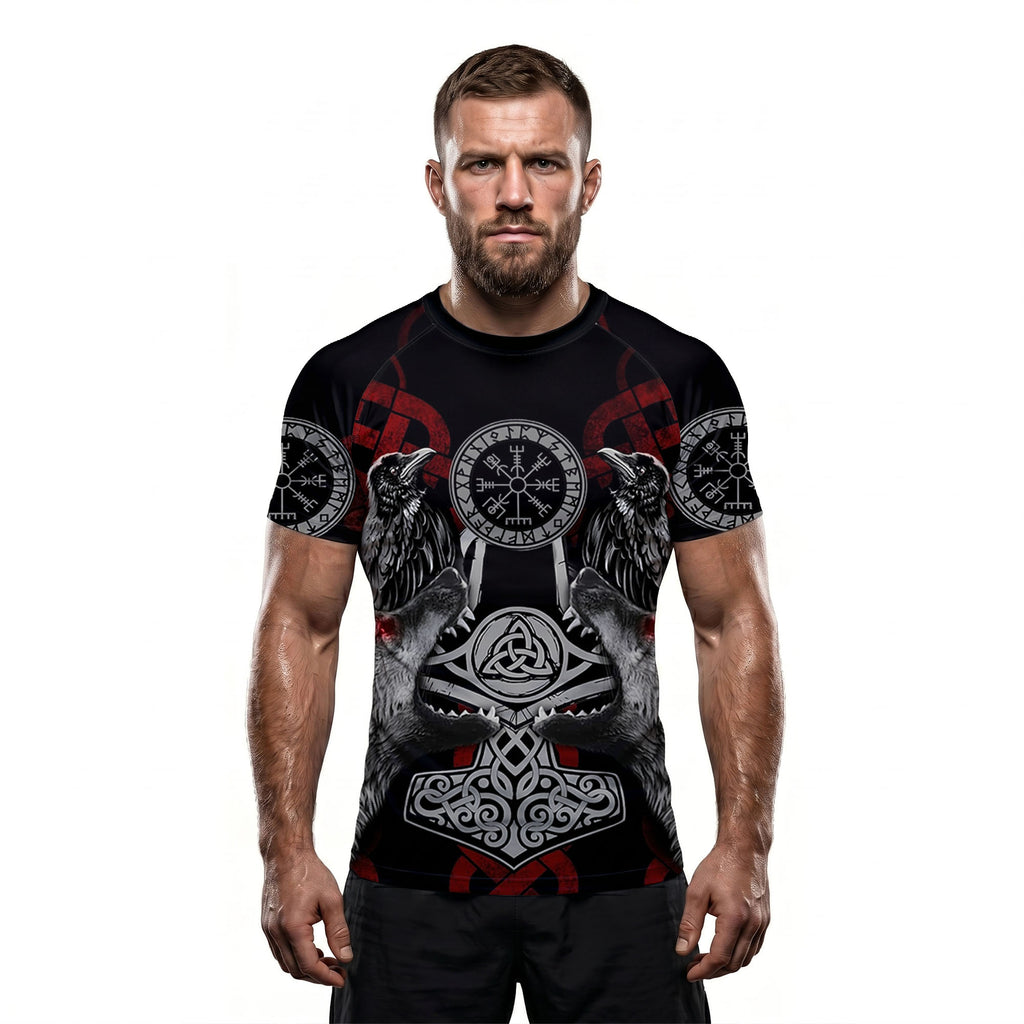 Viking Compass of Destiny BJJ Rash Guard