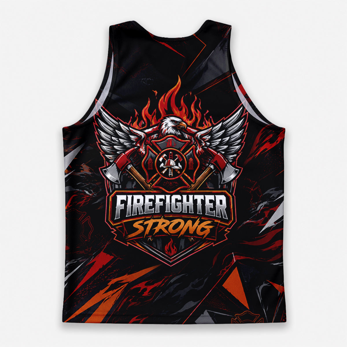 Men's Running Tank Top Firefighter Strong Eagle Running Singlet V2