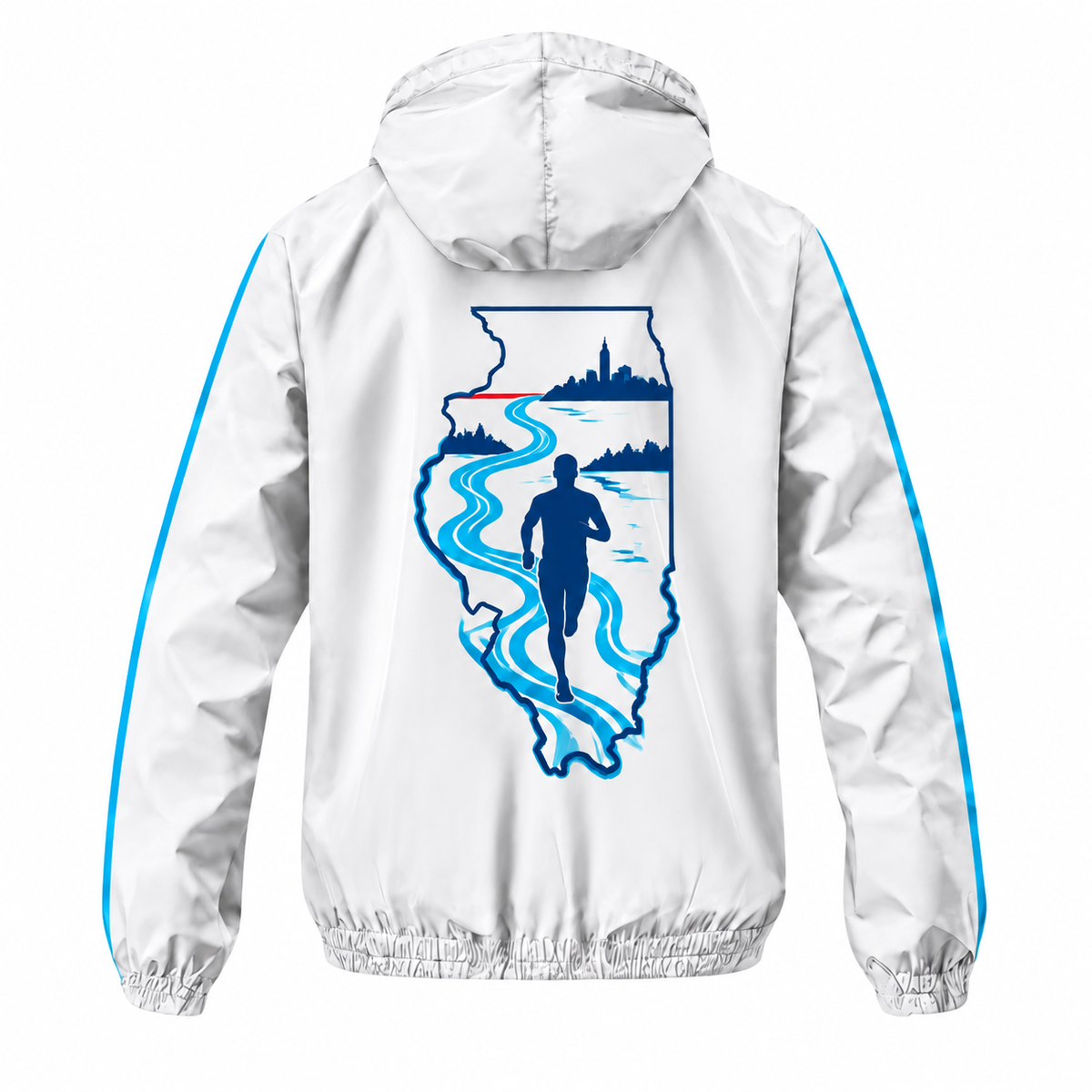 Custom Name Illinois River Run Illinois Running Windbreaker Jacket