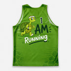 Funny Running Tank Top _ Turtle Runner 2 Tech Running Singlet