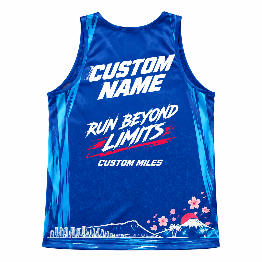 Custom Name Miles Sakura Speed Racing Running Tank Top