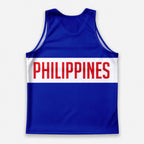 Philippines Running Tank Top Blue Philippines Running Singlet for Men and Women