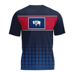 Wyoming State Pride Tech Running T-Shirt