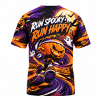 Pumpkin Pace Runner Halloween Tech Running T-Shirt
