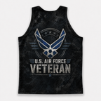 Veteran Running Tank Top - US Air Force Veteran V8 Tech Singlet