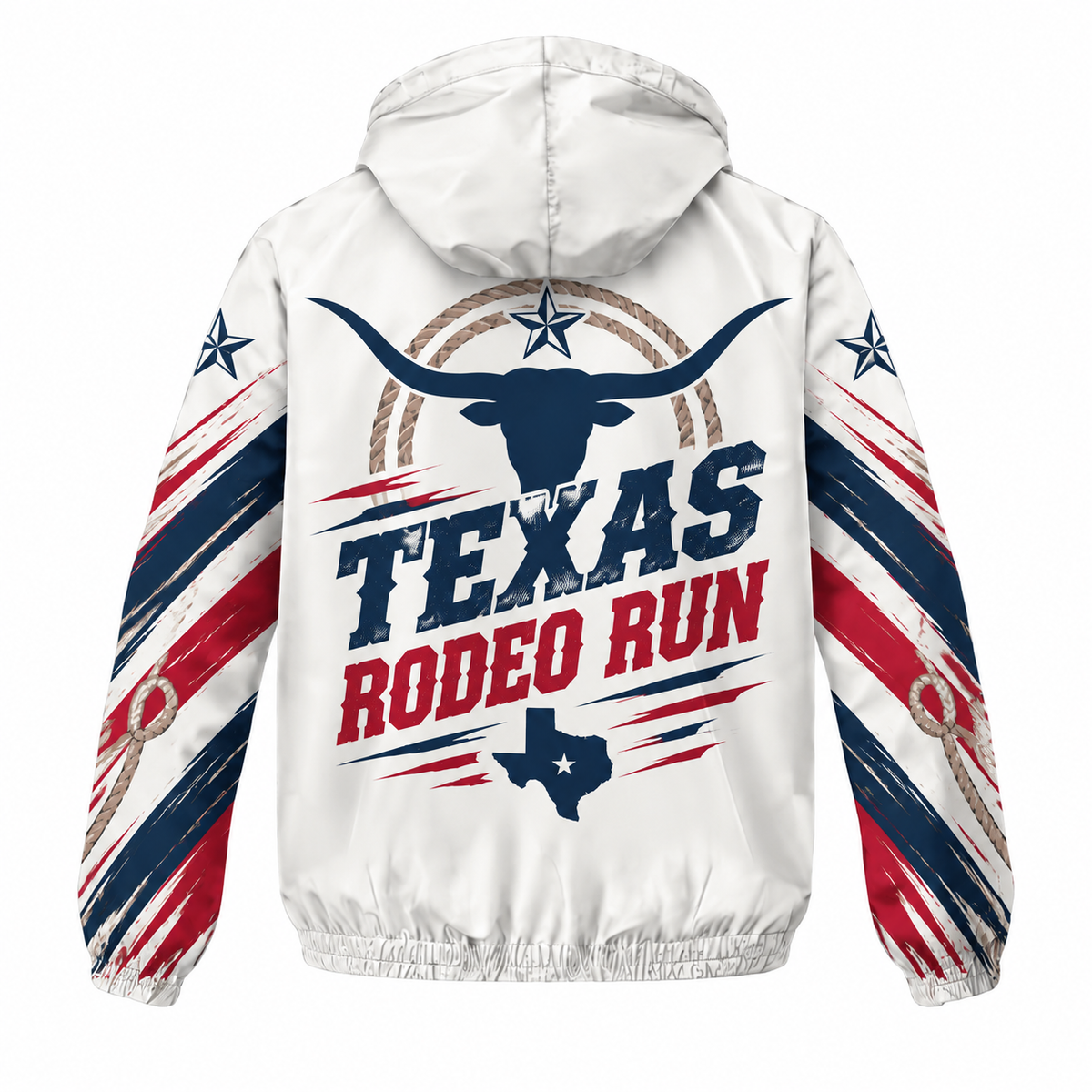 Custom Name Texas Rodeo Run Running Windbreaker Jacket