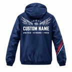 Custom Name Patriot Pace Jacket Running Windbreaker Jacket