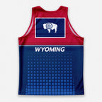 Patriotic Tech Running Tank Top - Wyoming State Pride Running Singlet
