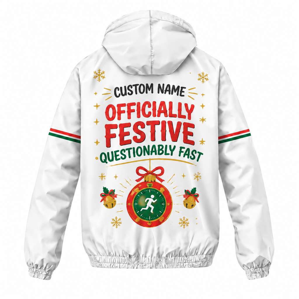 Custom Name Nice Pace List Running Windbreaker Jacket