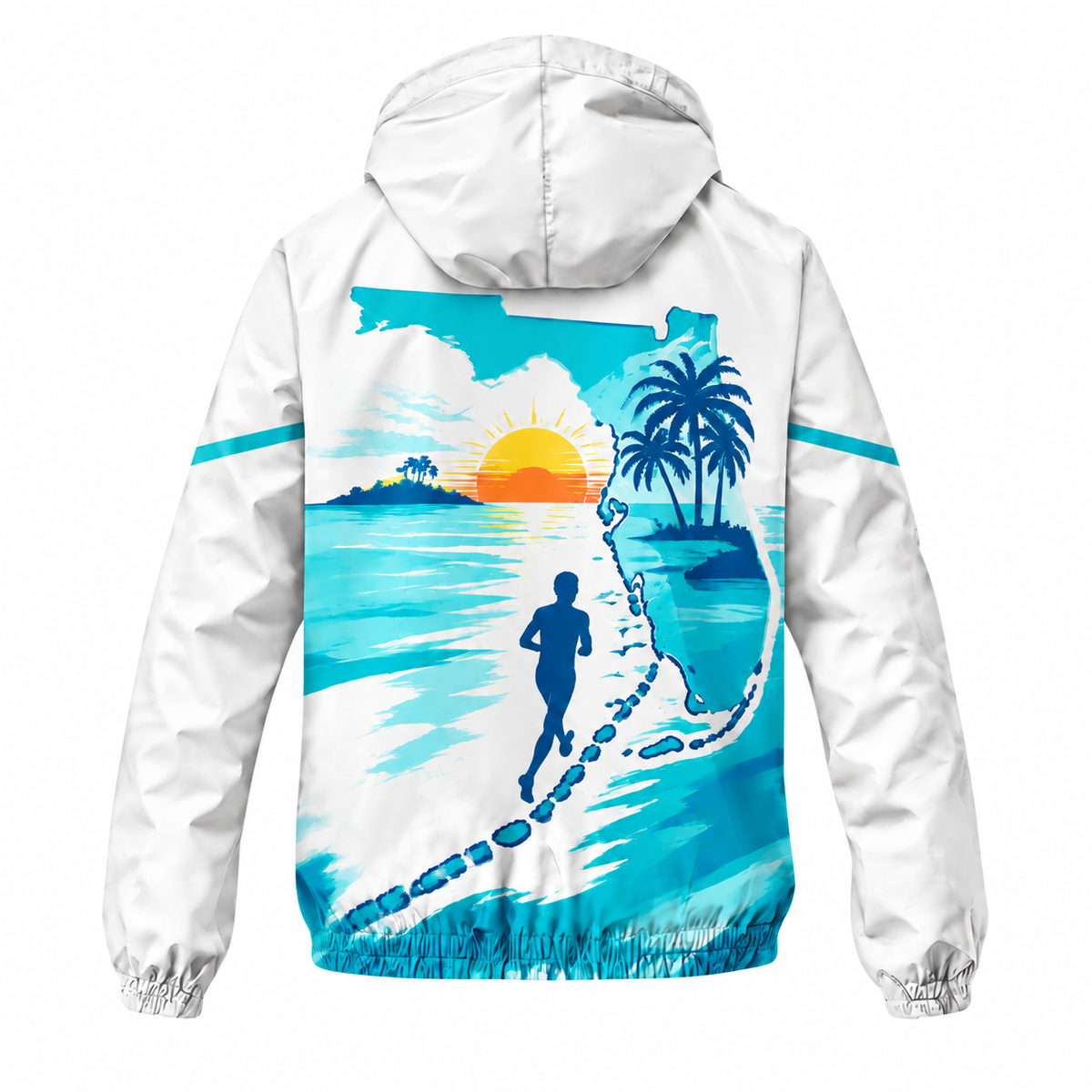 Custom Name Florida Keys Pace Florida Running Windbreaker Jacket