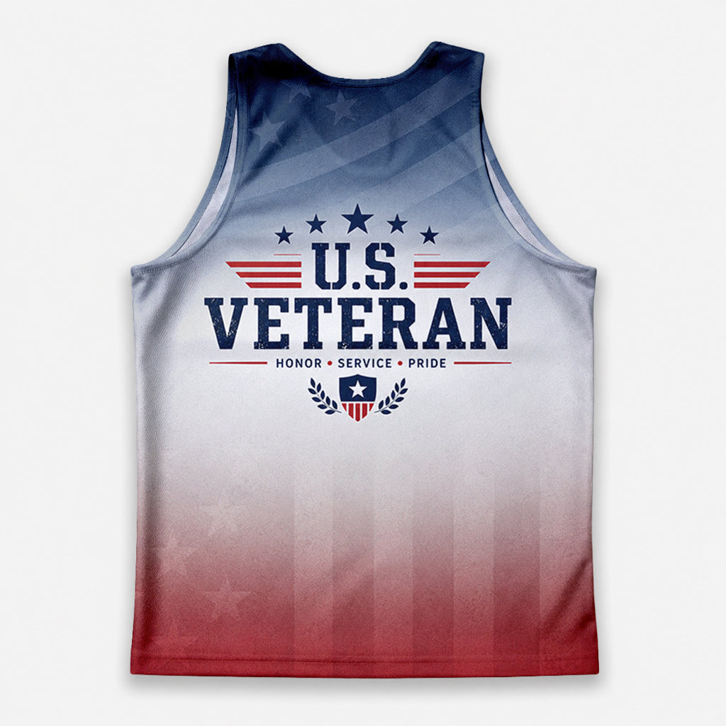 Veteran Tech Running Tank Top - U.S. Veteran Running Singlet