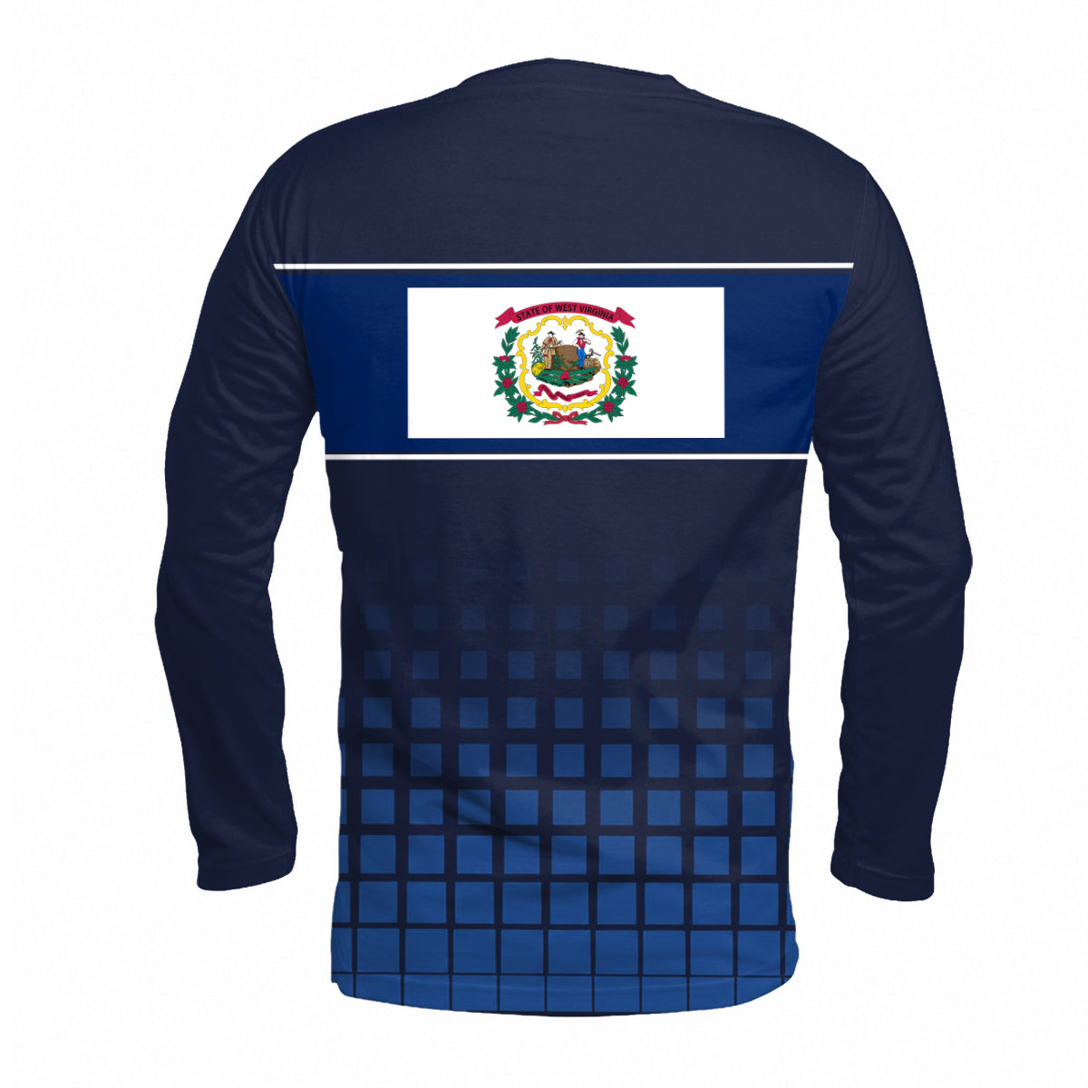 West Virginia State Pride Long Sleeve Running T-Shirt