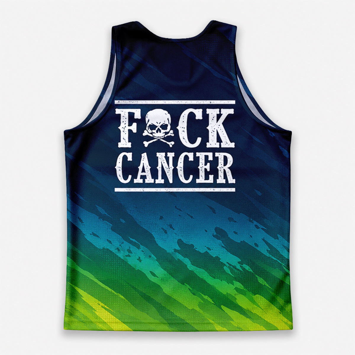 Cancer Fighter Running Tank Top Cancer Skull Running Singlet for Men and Women
