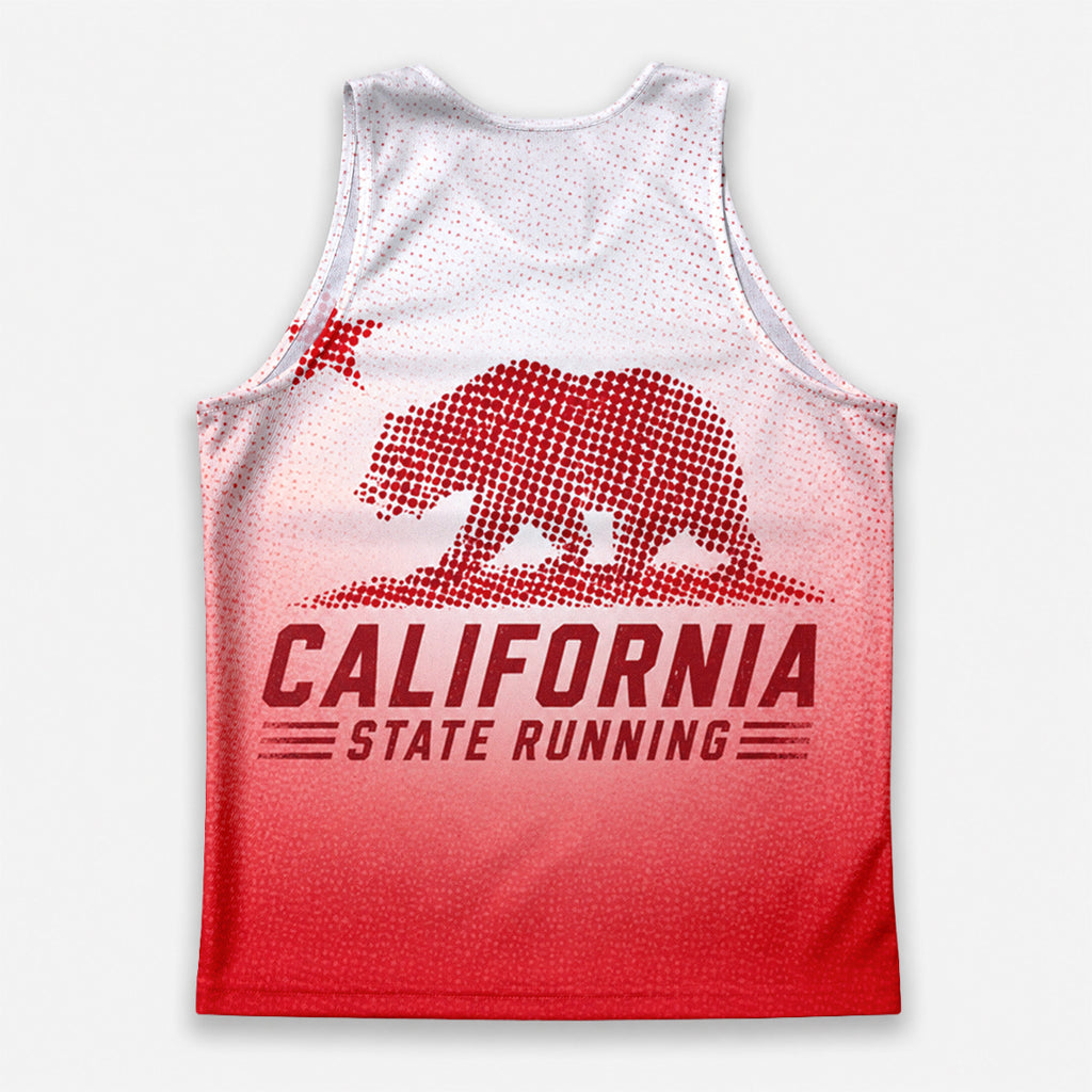 Halftone Star & Bear California State Running Tank Top