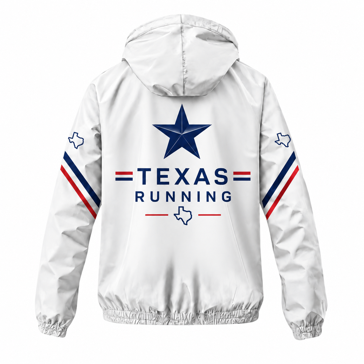 Custom Name Texas Minimal Star Run Running Windbreaker Jacket