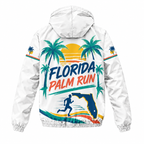 Custom Name Florida Palm Run Florida Running Windbreaker Jacket