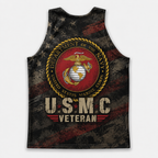 Veteran Running Tank Top - US Marine Corps Veteran V5 Tech Singlet