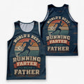 Funny Dad Running Tank Top World Best Farter Tech Singlet