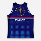 Patriotic Tech Running Tank Top - Indiana State Pride Running Singlet