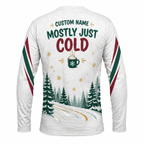 Custom Name Running Through a Winter Wonderland-ish Running Long Sleeve Shirt
