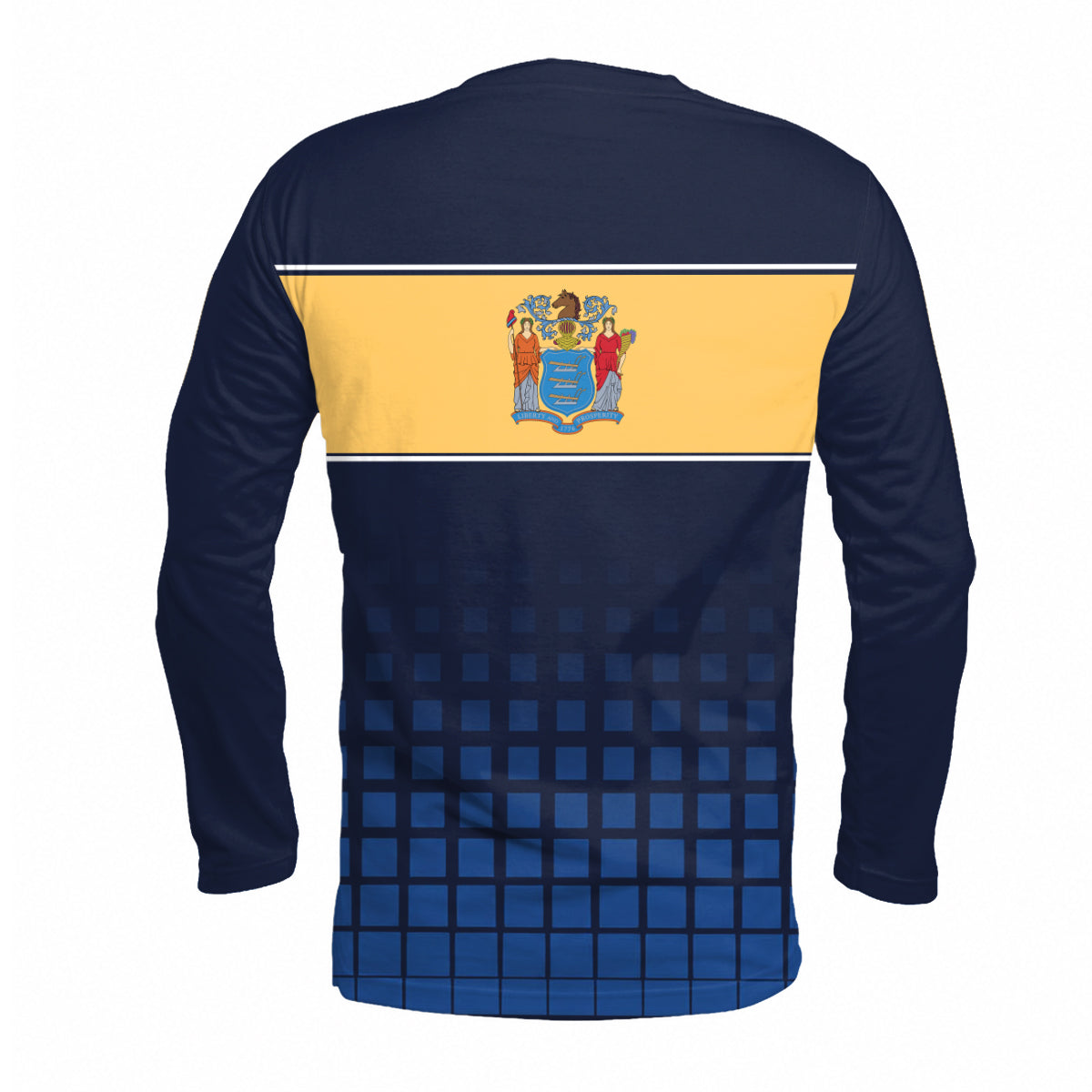 New Jersey State Pride Long Sleeve Running T-Shirt