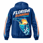 Custom Name Florida Map Runner Florida Running Windbreaker Jacket