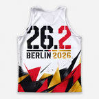 Zerkratzte Typografie Berlin Wettkampftag Lauf-Tanktop