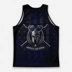 Men's Running Tank Top Police Protect And Serve Running Singlet