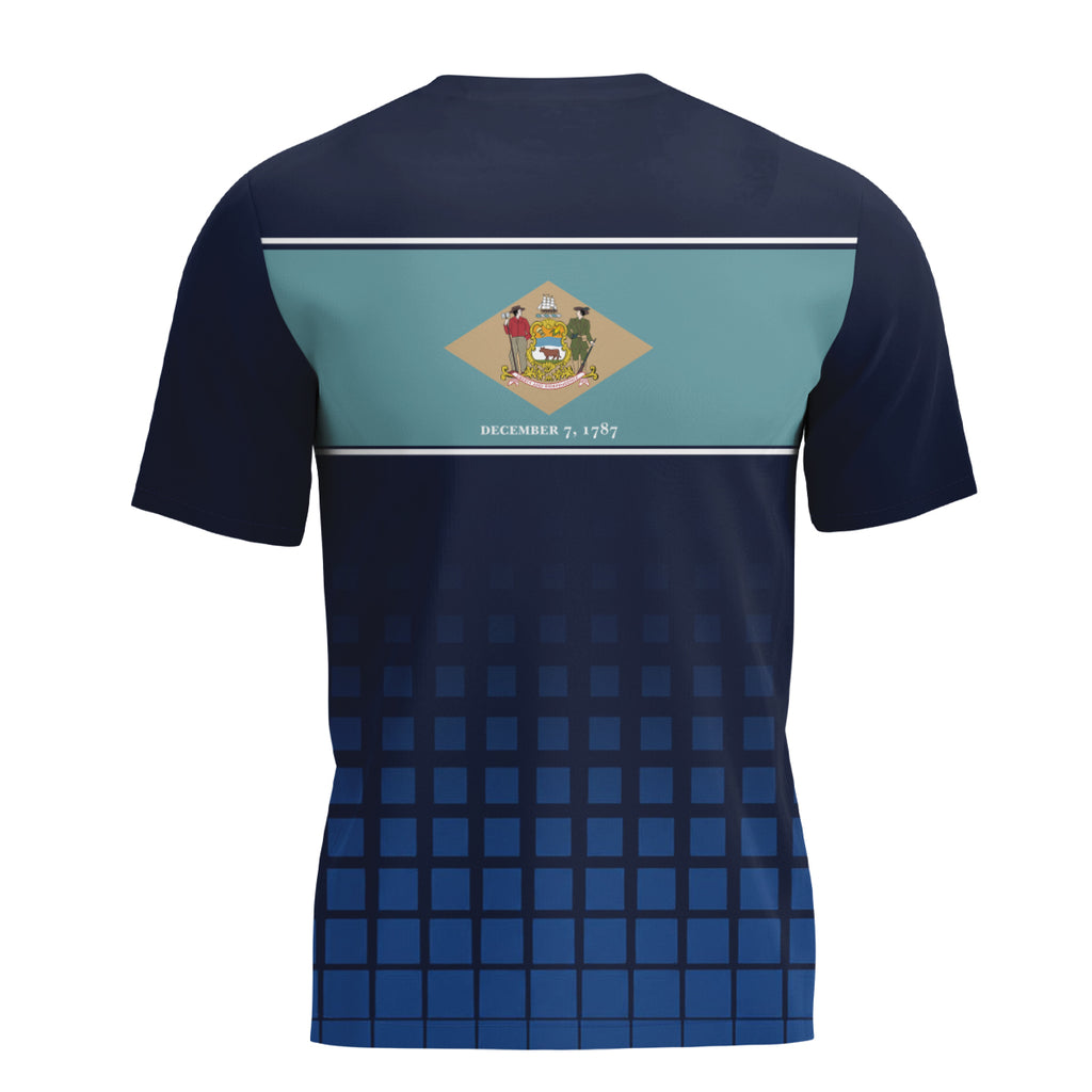 Delaware State Pride Tech Running T-Shirt