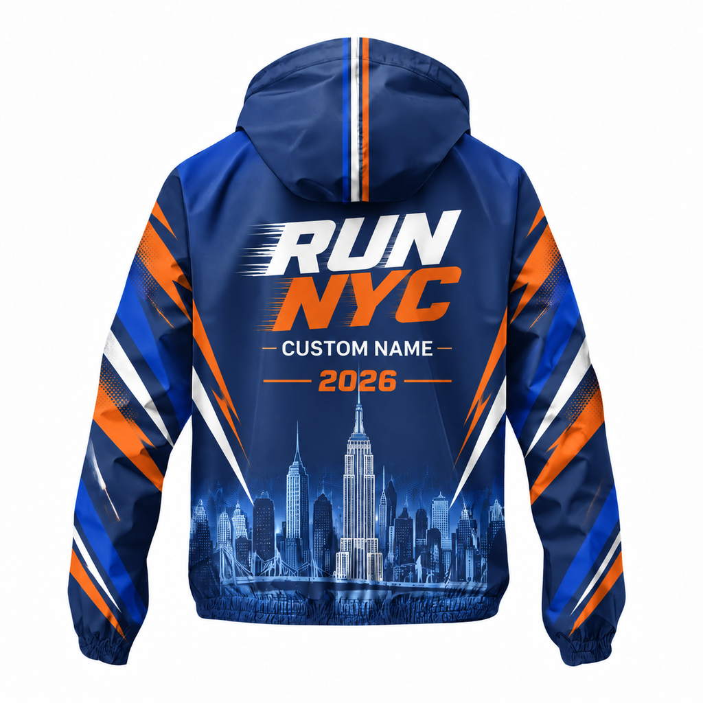 Custom Name Empire State Speed Running Windbreaker Jacket