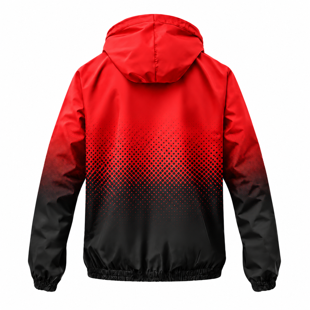 Custom Name State Gradient Speed Fade Running Windbreaker Jacket