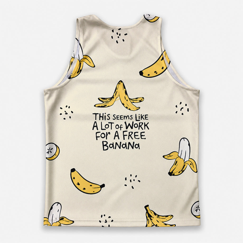 Funny Running Tank Top _ Free Banana 2 Tech Running Singlet